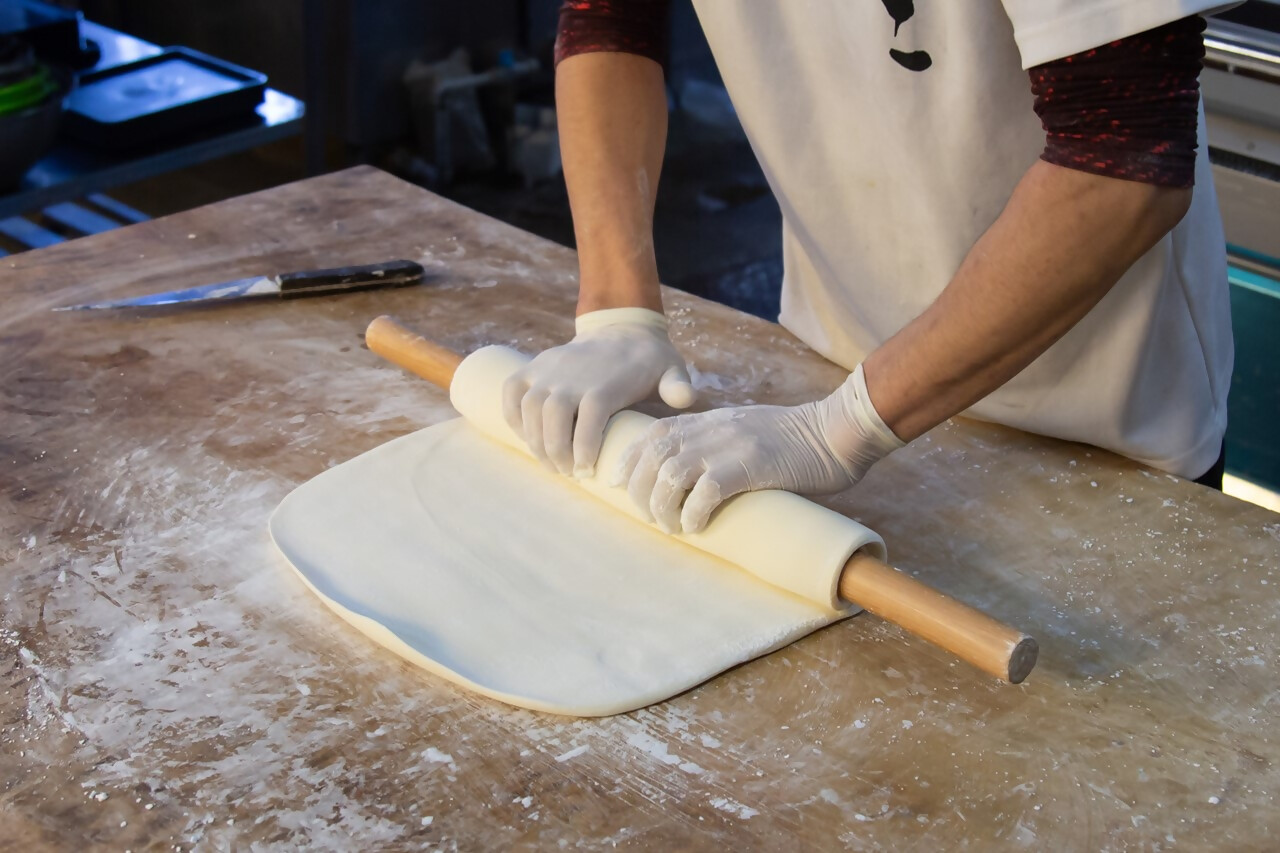 うどん生地作り